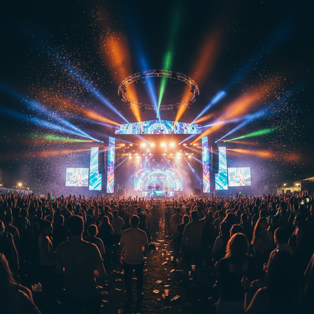 Concert crowd